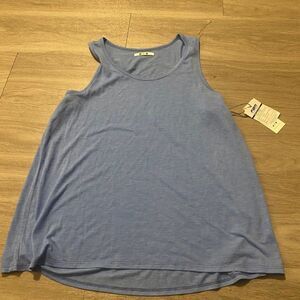 NWT Three dots RC Jersey swing tank blue comfort and casual shirt size small